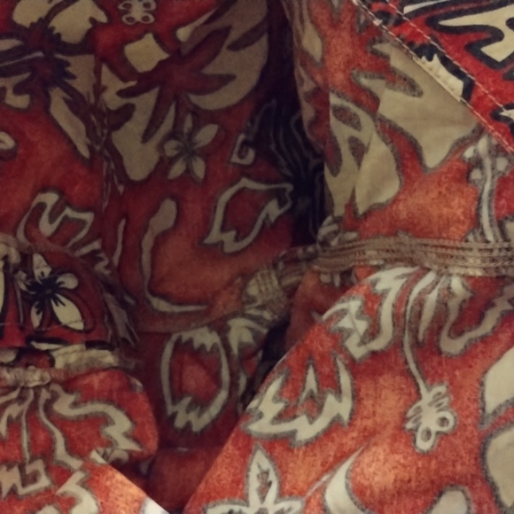 +UnionBay Men 36 Red Floral Swimsuit Swim Trunks Board Short - Picture 15 of 15